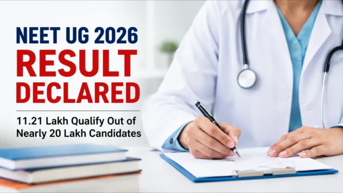 neet ug 2026 result declared